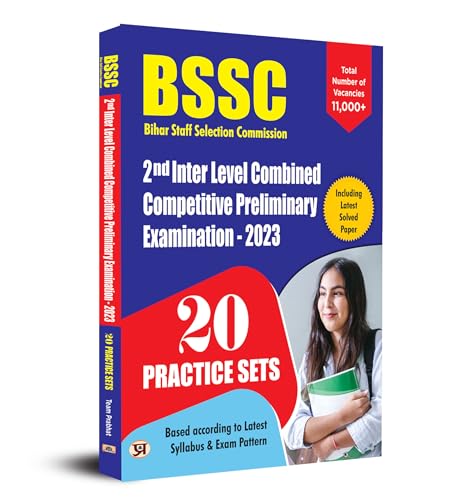 BSSC Bihar Staff Selection Commission 2nd Inter Level Combined Competitive Preliminary Examination 20 Practice Sets- 2023 Book in English by Team Prabhat