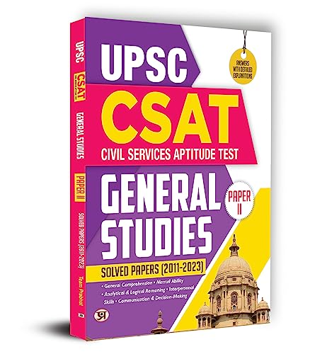 UPSC CSAT Civil Services Aptitude Test General Studies Paper Ii Solved Papers 2011-2023 by Team Prabhat