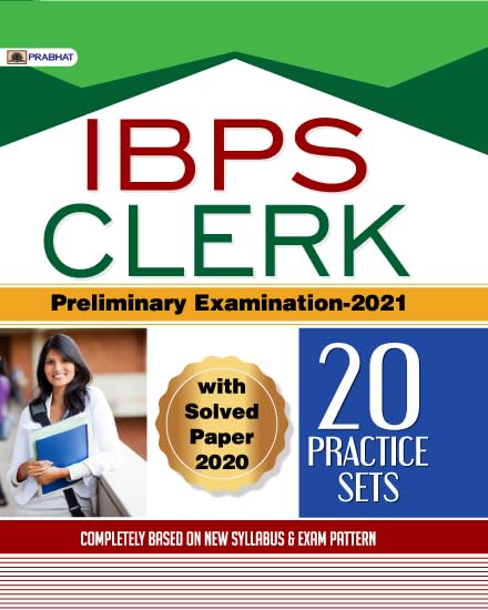 IBPS Clerk Pre Exam – 20 Practice Sets by Team Prabhat