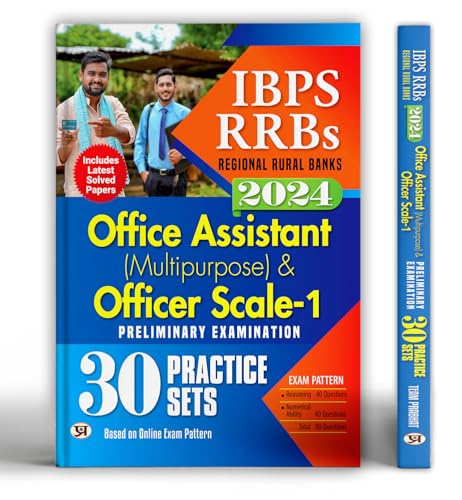 IBPS-RRBs Office Assistant (Multipurpose) & Officer Scale-1 Preliminary Examination-2024 30 Practice Sets | Includes Latest Solved Papers (Regional Rural Bank) Based On Online Exam Pattern by Team Prabhat