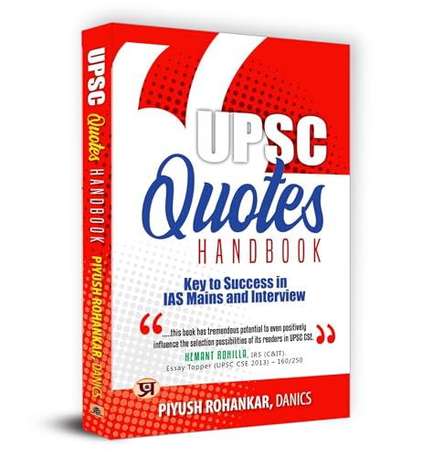 Upsc Quotes Handbook by Piyush Rohankar, DANICS