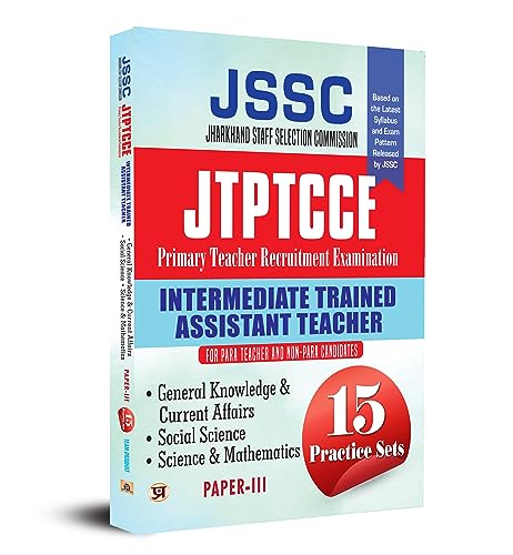 JSSC Jharkhand Staff Selection Commission JTPTCCE Primary Teacher Recruitment Examination 15 Practice Sets by Team Prabhat