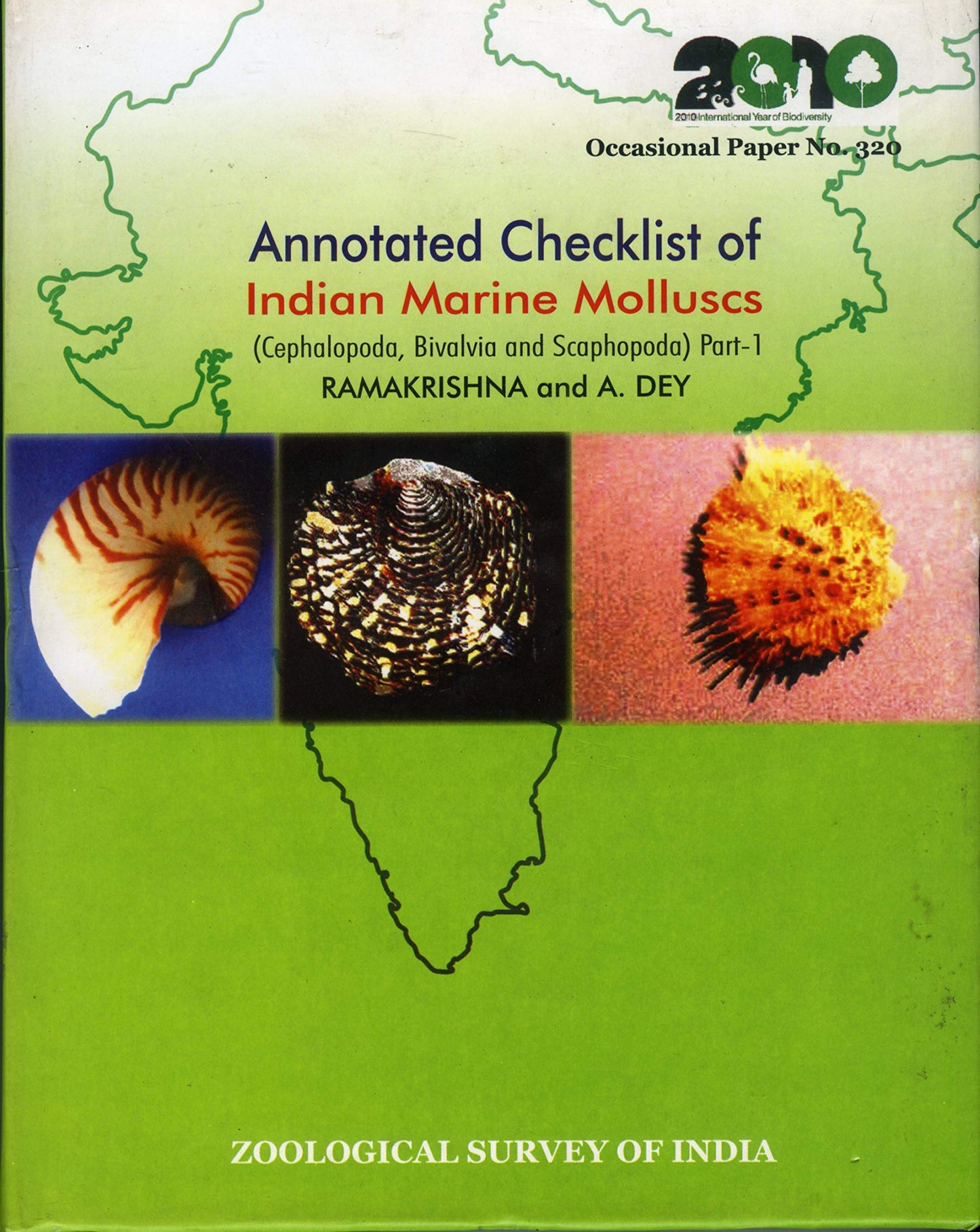 Annotated Checklist of Indian Marine Molluscs (Cephalopoda, Bivalvia and Scaphopoda) Part-1 book cover