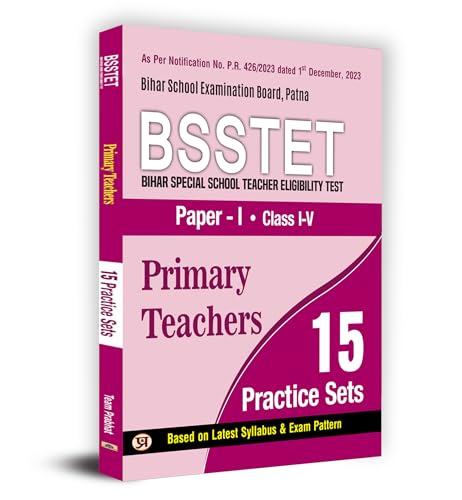 BSSTET Bihar Special School Teacher Eligibility Test Paper-1 Class 1-5 Primary Teacher 15 Practice Sets Book by Team Prabhat