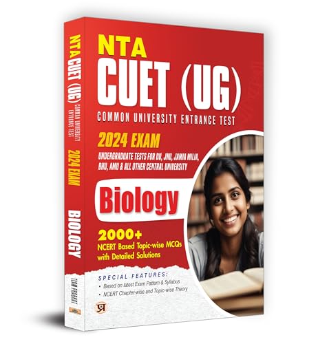 NTA CUET UG 2024 Exam | Biology | 2000+ NCERT Based Topic-wise MCQs | Useful for DU JNU Jamia Milia BHU AMU CHS and All Other Central University by Team Prabhat