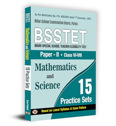 BSSTET Bihar Special School Teacher Eligibility Test Paper-2 Class 6-8 | Mathematics And Science 15 Practice Sets Book by Team Prabhat