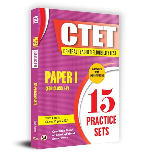 CTET Central Teacher Eligibility Test Paper-1 (Class I-V) 15 Practice Sets with Latest Solved Papers (English) by Team Prabhat