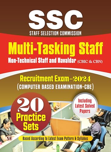 SSC Staff Selection Commission Multi-Tasking Staff Non-Technical Staff And Haveldar (CBIC & CBN) Recruitment Exam-2024 (Computer Based Examination-CBE) 20 Practice Sets by Team Prabhat