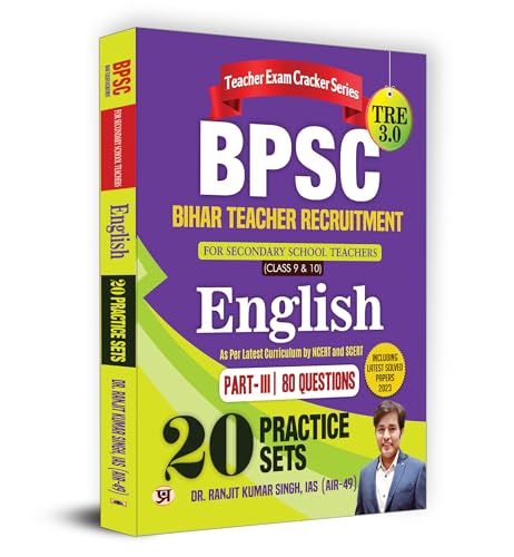 BPSC TRE 3.0 Bihar Secondary School Teacher Recruitment Class 9-10 English Part-3 | 20 Practice Sets (English) by Dr. Ranjit Kumar Singh, IAS (AIR-49)