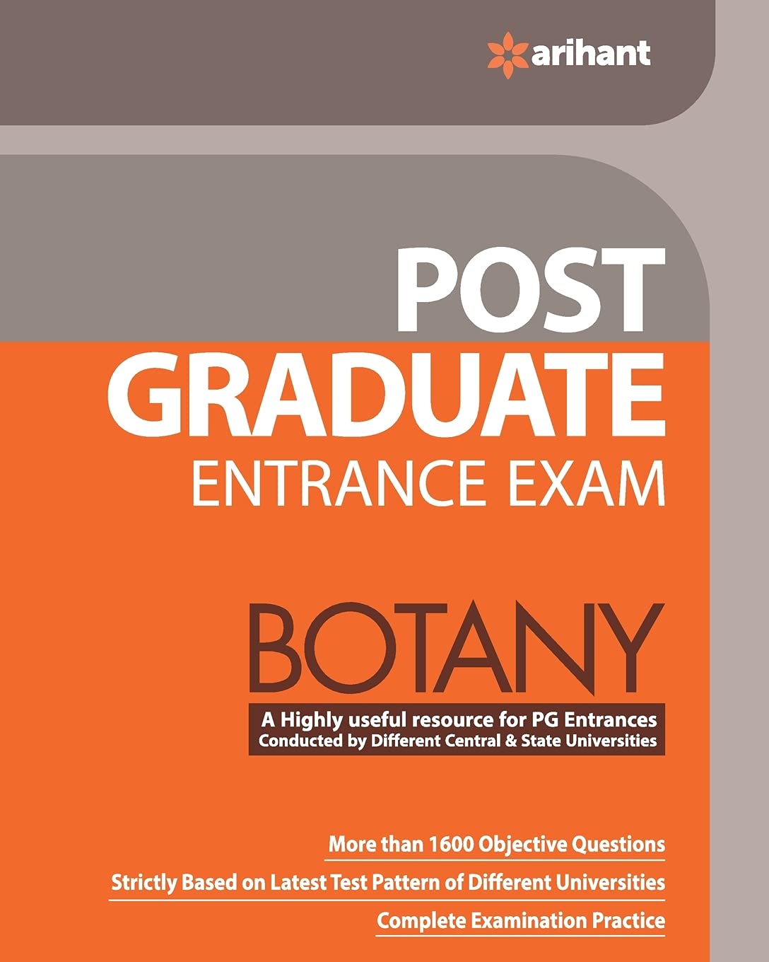 Post Graduate Entrance Examination Botany book cover
