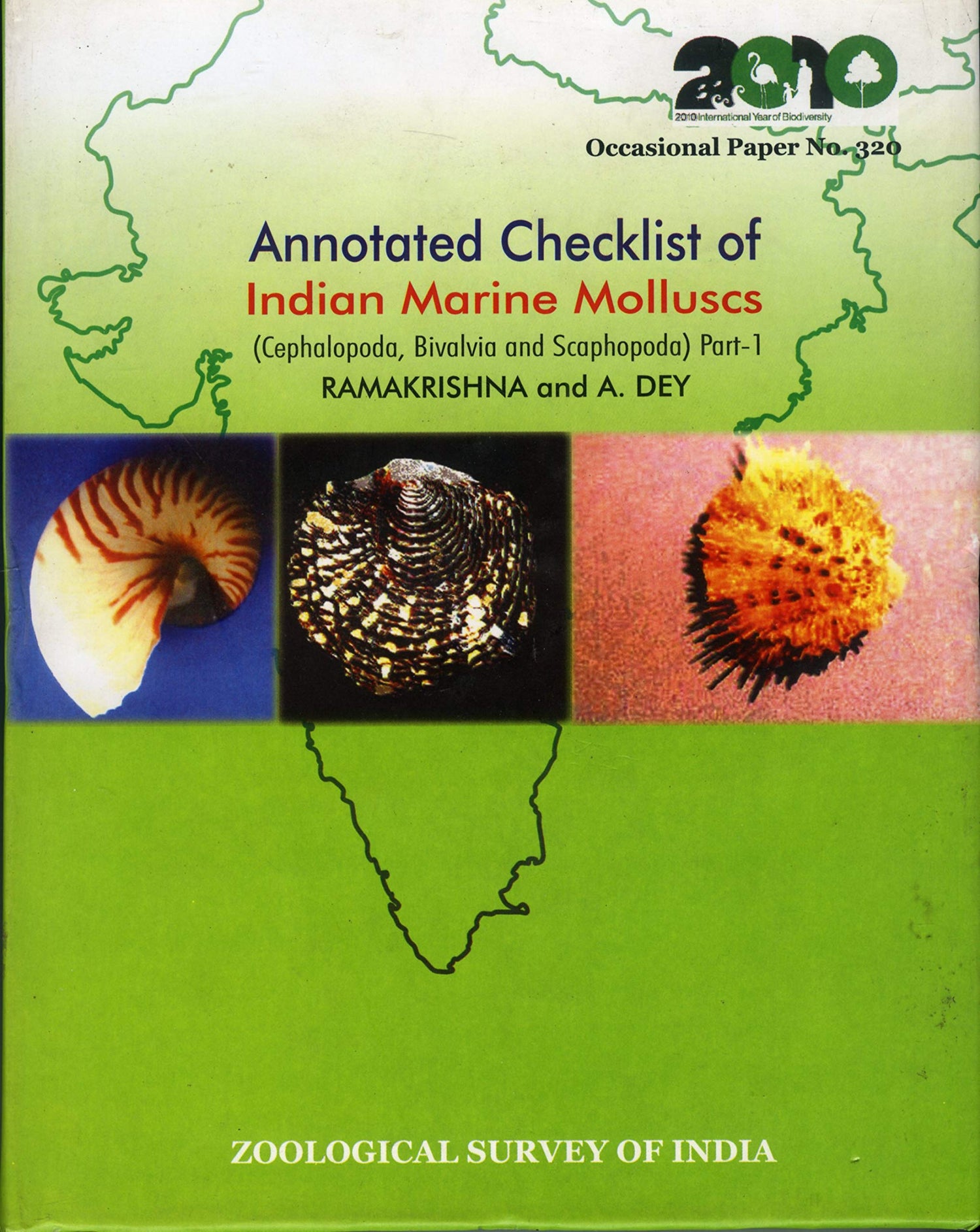 Annotated Checklist of Indian Marine Molluscs (Cephalopoda, Bivalvia and Scaphopoda) Part-1 book cover